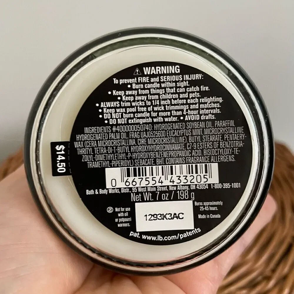 NEW Bath Body Works AROMATHERAPY STRESS RELIEF Single wick candle NWT Eucalyptus - Picture 4 of 6